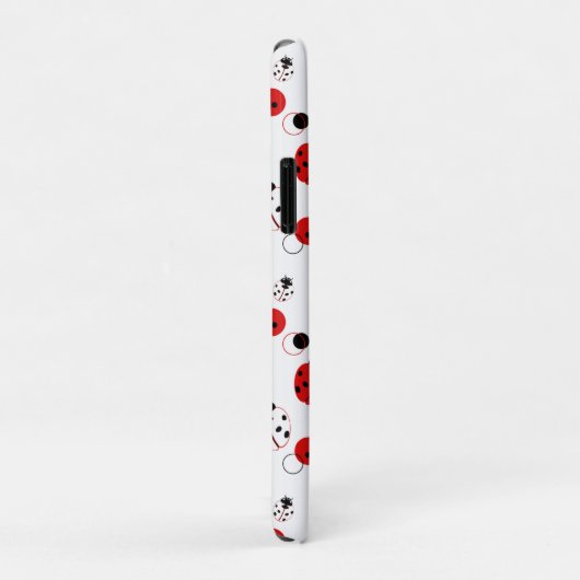 Eenvoudig rood, zwart en wit ladybug-patroon Case-Mate iPhone case (Achterkant/rechts)