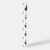 Eenvoudig rood zwart volleyballen patroon monogram Case-Mate iPhone case (Achterkant / Rechts)