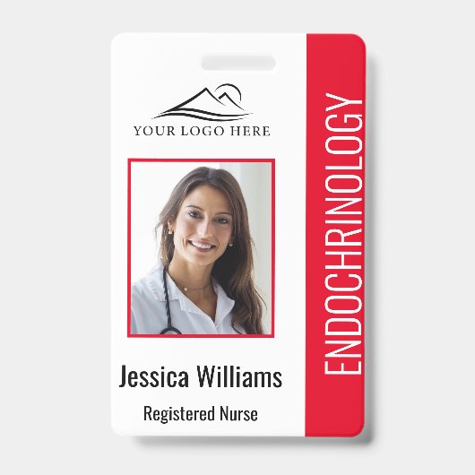 Eenvoudig rood zweten badge (Front)