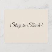 Eenvoudig room We hebben adreswijziging verplaatst Informatiekaartje (Achterkant)