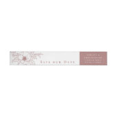 Eenvoudig Roos Anemone Art Floral Save the Date (Individueel)
