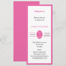 Eenvoudig Roos gepersonaliseerd Baby shower