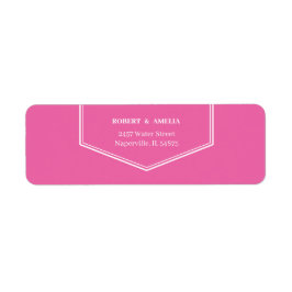 Eenvoudig Roos gepersonaliseerd retouradres Etiket