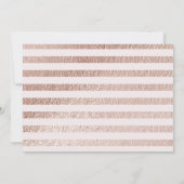 Eenvoudig Roos Gold Block Foto Opslaan van de datu Save The Date (Achterkant)