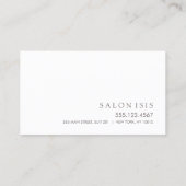 Eenvoudig Roos Gold Salon Spa Afspraak Herinnering Afsprakenkaartje (Achterkant)