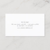 Eenvoudig Roos Gold Signature Script Beauty Salon Visitekaartje (Achterkant)