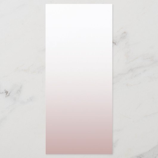 Eenvoudig Roos Gold Weddenmenu Menu (Achterkant)