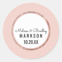 Eenvoudig Roos Goud Blush Roze Borstel Script Brui