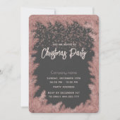 Eenvoudig roos gouden luxe feestdag kaart (Voorkant)