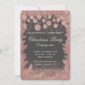 Eenvoudig roos gouden luxe feestdag kaart (Voorkant)