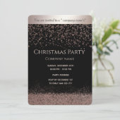 Eenvoudig roos gouden luxe feestdag kaart (Staand voorkant)