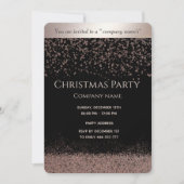 Eenvoudig roos gouden luxe feestdag kaart (Voorkant)