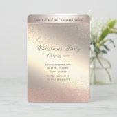 Eenvoudig roos gouden luxe feestdag kaart (Staand voorkant)