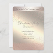 Eenvoudig roos gouden luxe feestdag kaart (Voorkant)