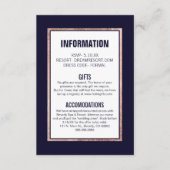 Eenvoudig Roos gouden marineverbindingen - details Informatiekaartje (Voorkant)