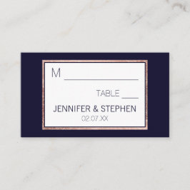 Eenvoudig Roos gouden marineverbindingen Plaatskaartje