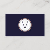 Eenvoudig Roos gouden marineverbindingen Plaatskaartje (Achterkant)