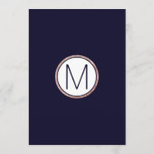 Eenvoudig Roos gouden marineverbindingen Programmakaart (Achterkant)