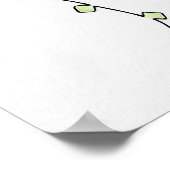 Eenvoudig Roos Poster (Hoek)