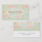 Eenvoudig  Roos Print Floral Visitekaartje (Voorkant / Achterkant)