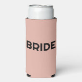 Eenvoudig Roos (roze) elegante weddenschappen Seltzer Blikjeskoeler (Seltzer Voorkant)