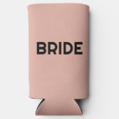 Eenvoudig Roos (roze) elegante weddenschappen Seltzer Blikjeskoeler (Voorkant)