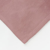 Eenvoudig rosy bruin monogram met naam fleece deken (Hoek)