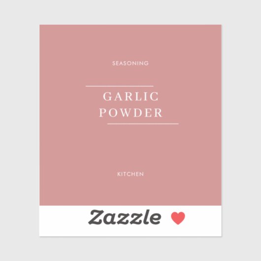 Eenvoudig rosy minimale keukenkrabbers sticker (Vel)