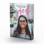 Eenvoudig roze Afstudeerder klasse van handgeschre Fotoblokken (Rechts)