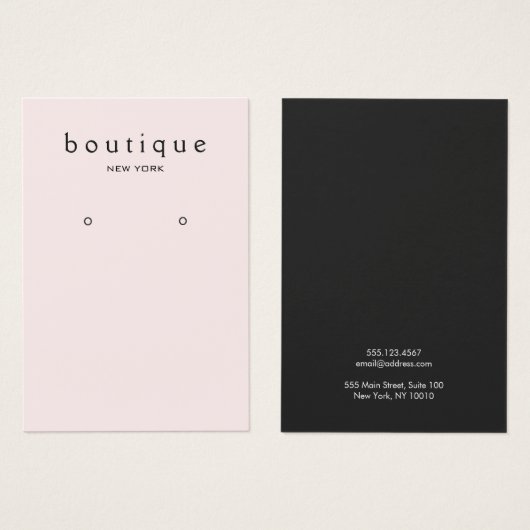 Eenvoudig roze beeldscherm Kaart (Voorkant /achterkant)