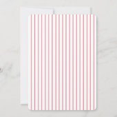 Eenvoudig Roze Bow Meisje Baby shower Kaart (Achterkant)