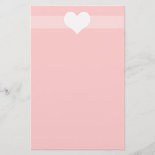 Eenvoudig roze Briefpapier