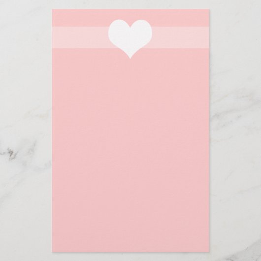 Eenvoudig roze Briefpapier (Voorkant)