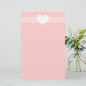 Eenvoudig roze Briefpapier (Staand voorkant)