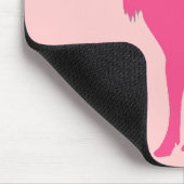 Eenvoudig roze eland symbool muismat (Hoek)