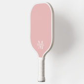 Eenvoudig Roze Elegant Monogram Pickleball Paddle (Links)