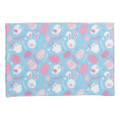 Eenvoudig roze en blauw paaspatroon | Proefcase Kussensloop (Voorkant-Rechts)