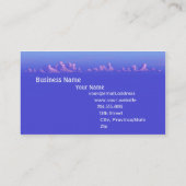 Eenvoudig roze en blauw Visitekaartje voor het sch (Achterkant)