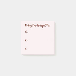 Eenvoudig roze en gratitude van Burgundy Post-it® Notes