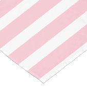 Eenvoudig roze en witte strepen patroon tafelkleed (Gekanteld)