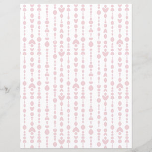 Eenvoudig roze gordijn met wit plakboek