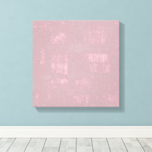 Eenvoudig roze grijs Abstract Canvas Afdruk (Insitu (Houten vloer))