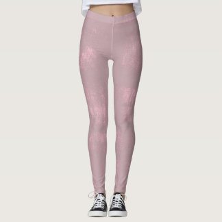 Eenvoudig roze grijs Abstract Leggings