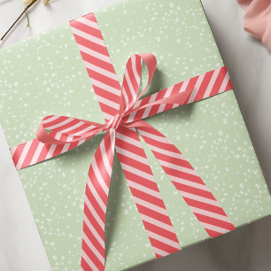 Eenvoudig roze grillig Schattige klassiek gestreep Satijnen Lint