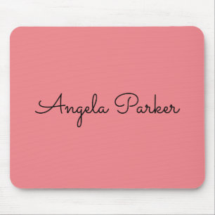 Eenvoudig roze handschrift, modern muismat