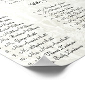 Eenvoudig roze hapje met bomen poster (Hoek)