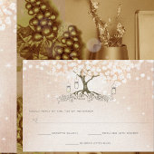 Eenvoudig roze hardebomen RSVP