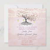 Eenvoudig roze hardeboom bosgrond kaart (Voorkant)