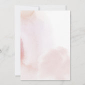 Eenvoudig roze hart 3de meisjesfeest kaart (Achterkant)