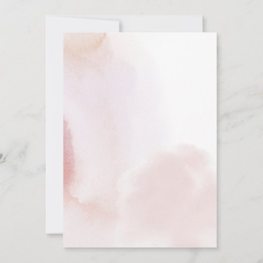 Eenvoudig roze hart 3de meisjesfeest kaart (Achterkant)